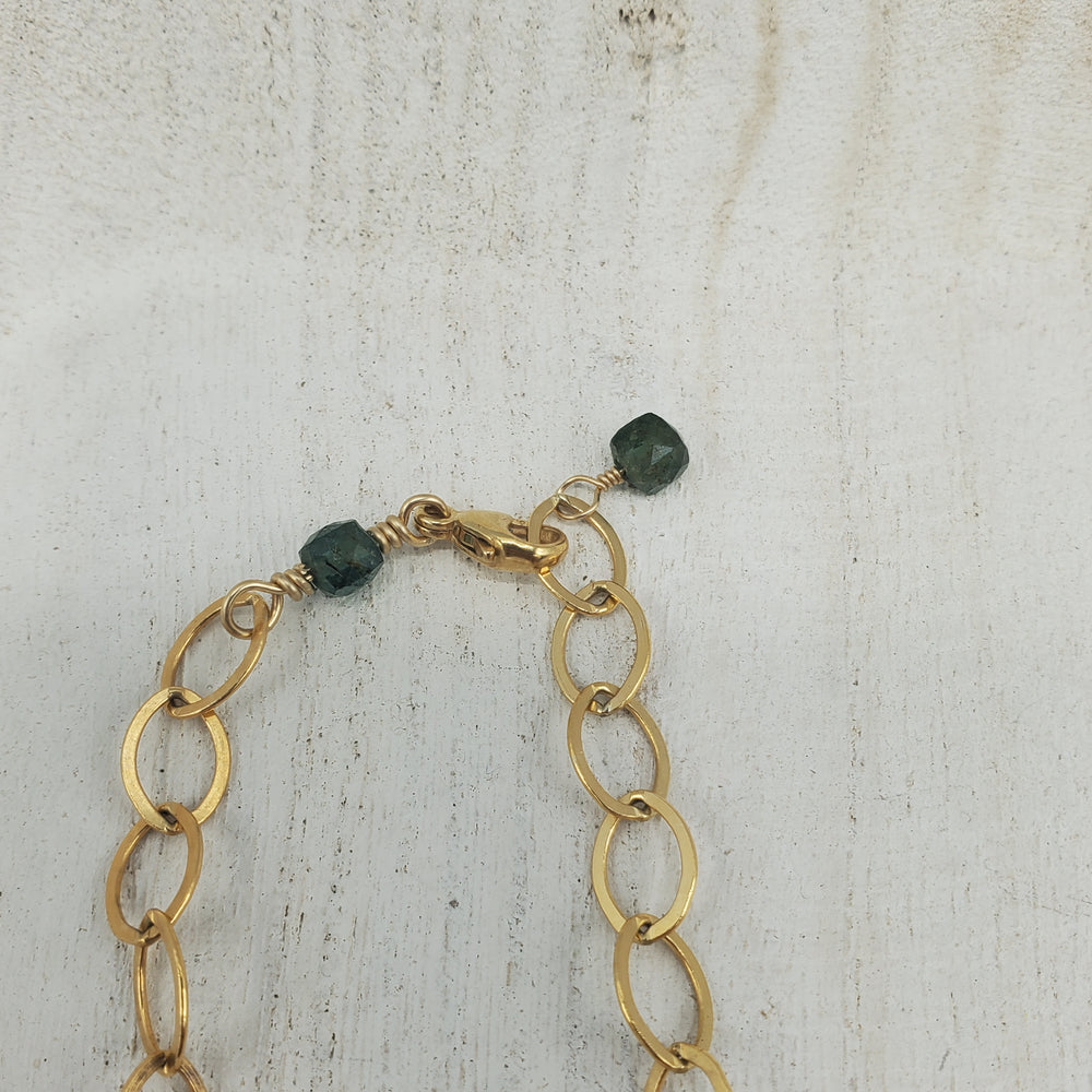 Chelsea Bracelet with Blue Green Apatite