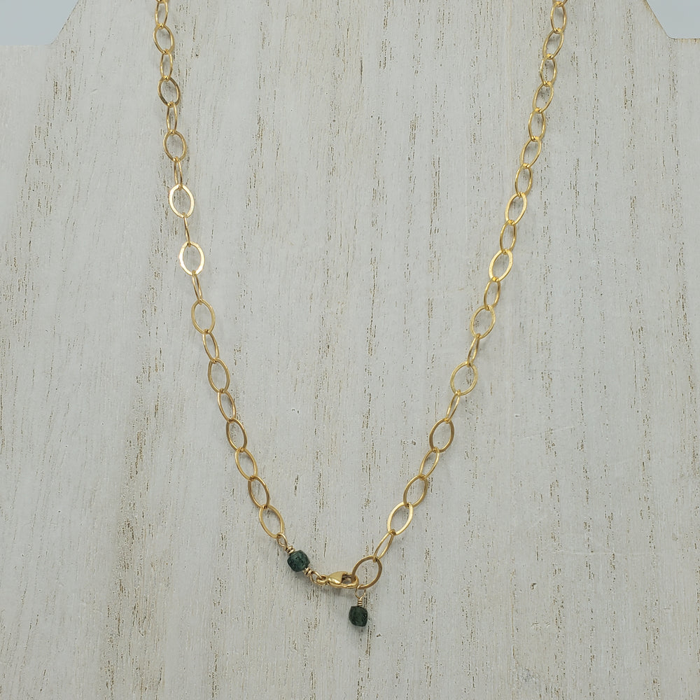 Chelsea Necklace with Blue Green Apatite