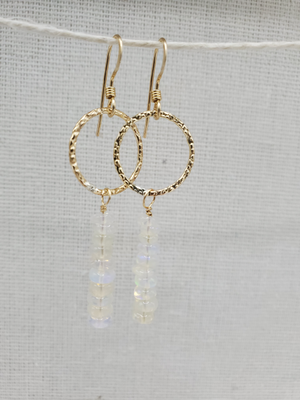 White Opal Duke Earrings