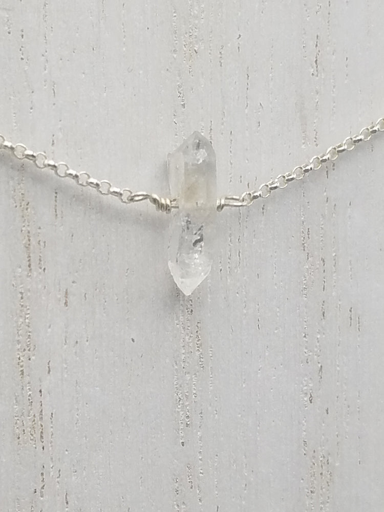 Herkimer Diamond Lucy Necklace on Silver – Tela Bella Jewelry