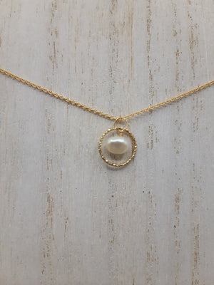 Pearl Passage Necklace on Gold