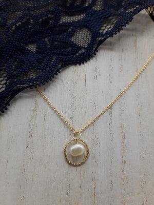 Pearl Passage Necklace on Gold