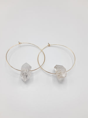 Herkimer Diamond Hoops