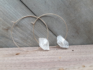 Herkimer Diamond Hoops