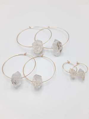 Herkimer Diamond Hoops