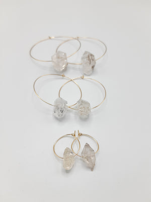 Herkimer Diamond Hoops