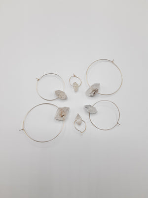 Herkimer Diamond Hoops