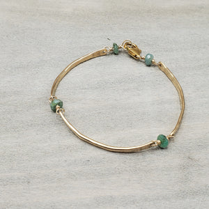 Emerald Trinity Bracelet