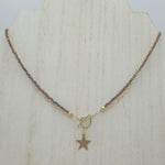 Garnet Star Gazer Necklace