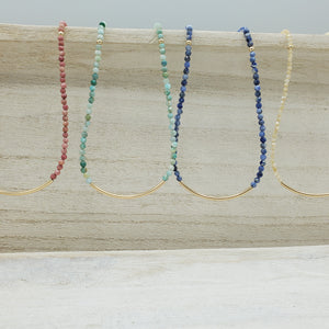 Amara Wrap Bracelet or Necklace with Rhodonite