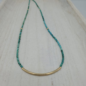 Amara Wrap Bracelet or Necklace with Turquoise
