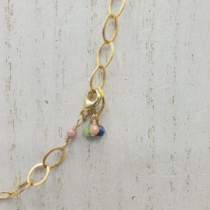 Chelsea Necklace with Rhodonite, Sodalite, and Amazonite