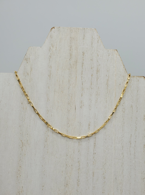 Gold Box Chain Layering Necklace – Tela Bella Jewelry