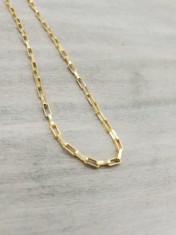 14k Gold Plated Box Chain Necklace - A New Day™ Gold : Target