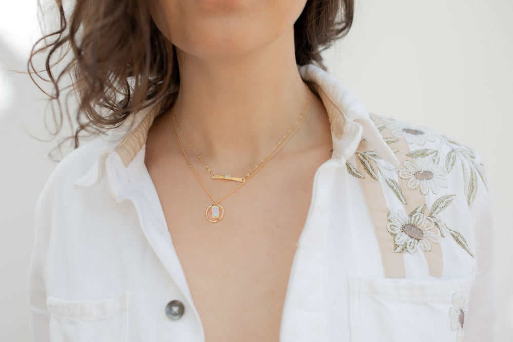 White Opal Passage Necklace