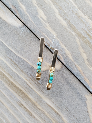 Turquoise Madeline Stud earrings