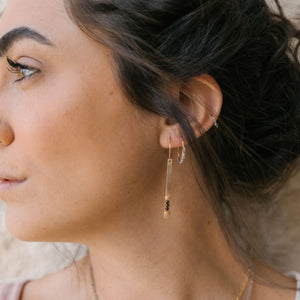 Garnet Ivy Earring