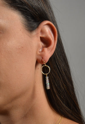 White Opal Duke Earrings