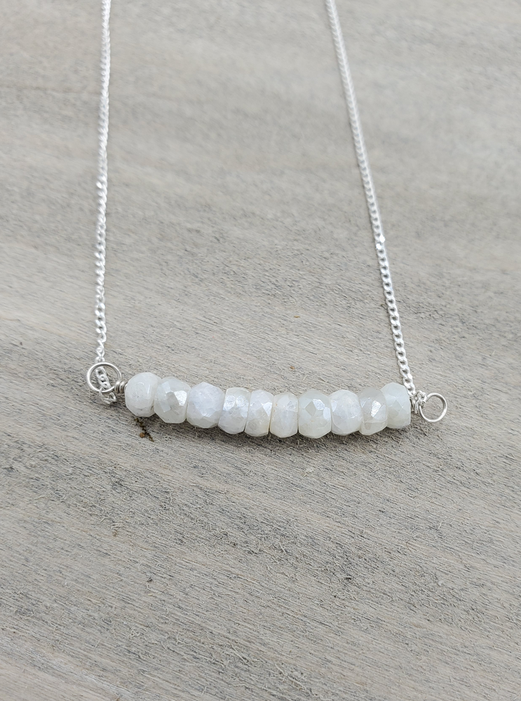 Silverite Beaded Bar on Sterling Silver